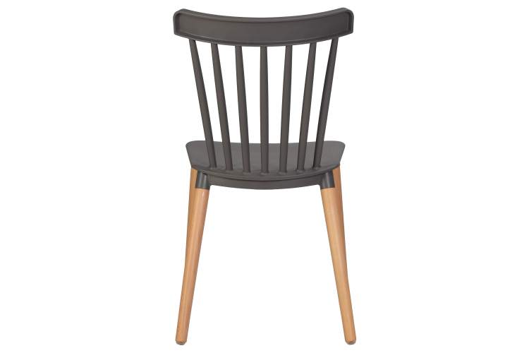 Набор 4 шт Стул обеденный DOBRIN THEO, ножки светлый бук, цвет темно-серый (GR-04)-5