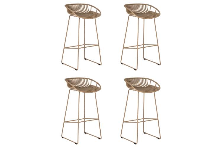 Набор 4 шт Стул барный DOBRIN FRANK, бежевый