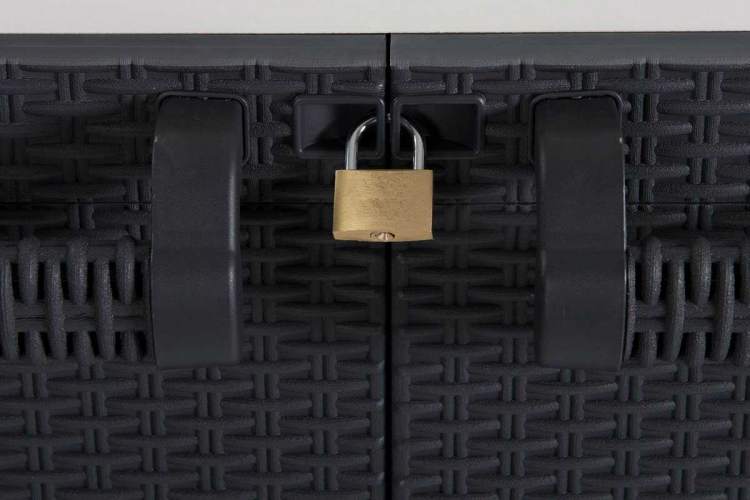 Уличный шкаф TOOMAX 2х дверный глубокий SANTORINI XL (2 полки), светло-серый/антрацит-3