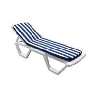 Матрац для шезлонга Tweet бело-синий