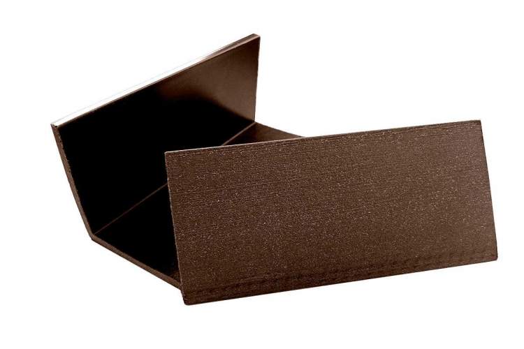 Уголок для сайдинга 70*70*3000мм, коричневый-3