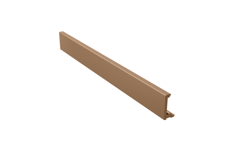 Стартовый (конечный) ДПК профиль + алюминий, кедр-2