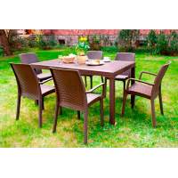 Комплект столовой группы Nebraska Dinner Set пластиковый