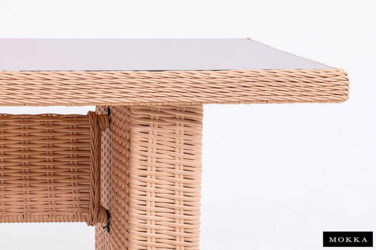Комплект плетеной мебели МОККА SAN MARINO (стол обеденный, 8 кресел), Бежевый-14