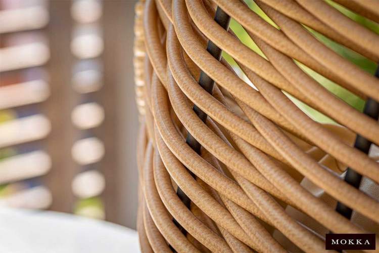 MOKKA MAJORCA подвесное кресло двухместное, цвет соломенный-3