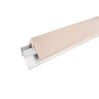 Уголок ДПК + алюминиевый профиль, слоновая кость