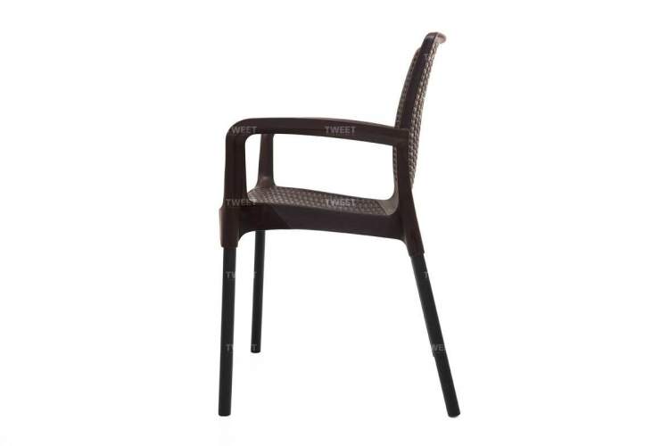 Мебель Tweet Стул Bali Solid, черно-коричневый-1