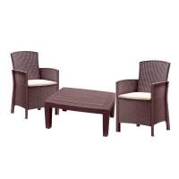 Комплект мебели Rosario Balcony Set, цвет коричневый пластиковый