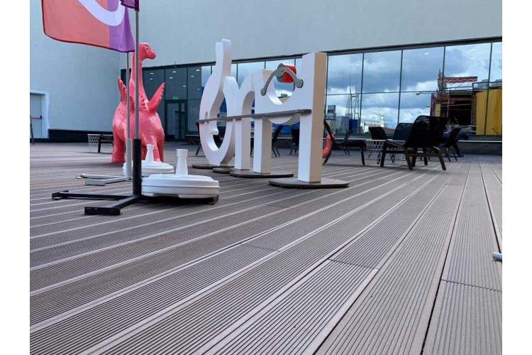 Террасная доска дпк  Deckron (Декрон) Classic, производство Россия, 153*28-4