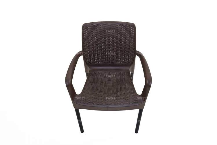 Мебель Tweet Стул Bali Solid, черно-коричневый-3