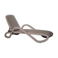 Шезлонг Nardi Eden с подлокотниками, tortora