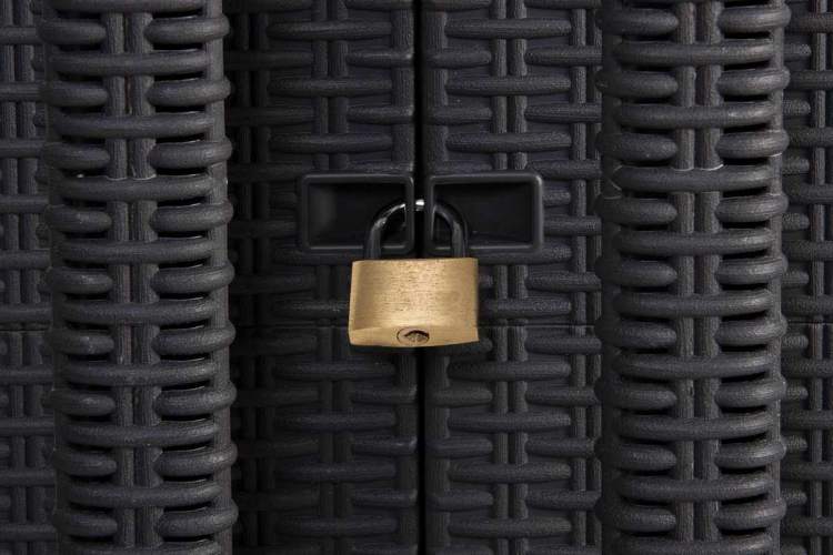 Уличный шкаф TOOMAX 2х дверный глубокий SANTORINI XL (4 полки)-4