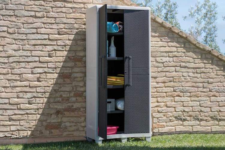 Уличный шкаф TOOMAX 2х дверный глубокий SANTORINI XL (4 полки)-2