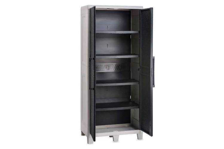 Уличный шкаф TOOMAX 2х дверный глубокий SANTORINI XL (4 полки)-1