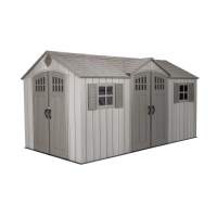 Сарай (хозблок) Сарай пластиковый WoodLook 15*8 DD