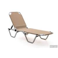 Шезлонг Dias алюминиевый, бежевый
