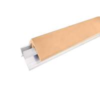 Уголок ДПК + алюминиевый профиль, кедр