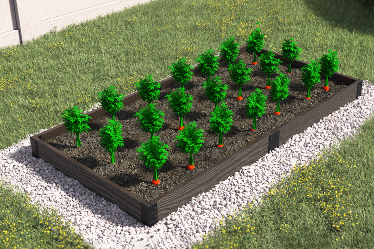 Грядка из ДПК Holzhof 300x100x22.5 см, венге-1