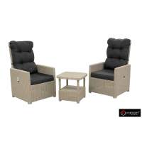 Комплект уличной мебели MANCHESTER SET 2, цвет серый пластиковый