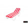Матрац 710*570/1130*570мм с вертикальной подушкой (бело-красный) Premium