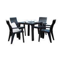 Комплект мебели b:rattan Boston Set, антрацит пластиковый