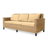MOKKA BELLA диван 3-х местный, соломенный пластиковый