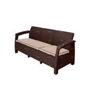 Мебель Tweet Диван 3-х местный, венге пластиковый