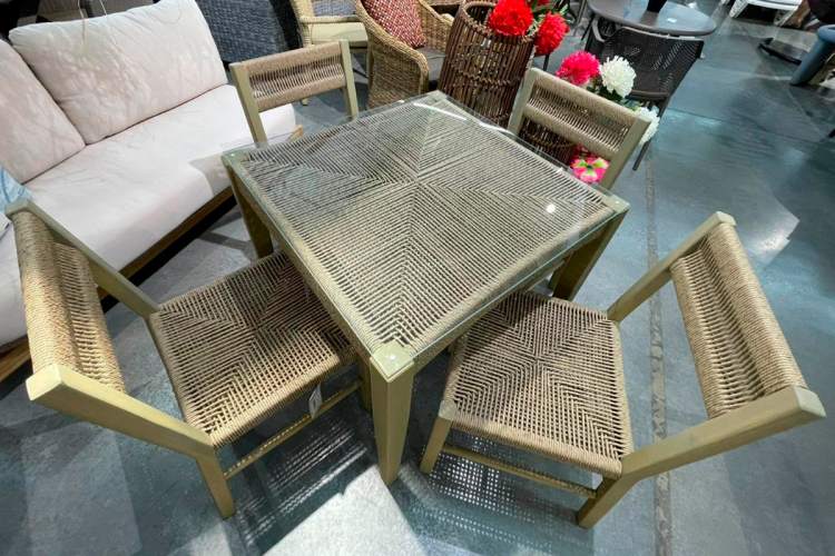 Комплект плетеной мебели MOKKA BALI обеденный на 4 персоны-1