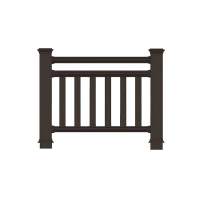 Ограждение ДПК holzhof woodstyle секция 1 м.п., с тиснением 3D,