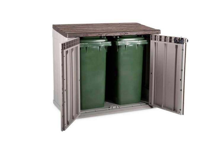 Ящик пластиковый TOOMAX Wood Style 842л СЕРЫЙ/КОРИЧНЕВЫЙ-9