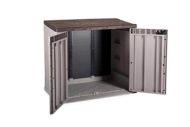 Ящик пластиковый TOOMAX Wood Style 842л СЕРЫЙ/КОРИЧНЕВЫЙ-3