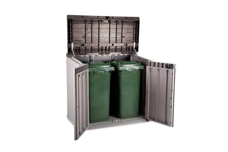 Ящик пластиковый TOOMAX Wood Style 842л СЕРЫЙ/КОРИЧНЕВЫЙ-10