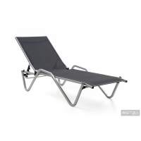 Шезлонг Hera алюминиевый, антрацит