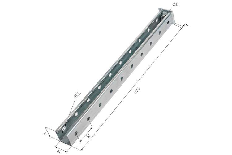 Профиль для кровельной опоры HILST PLATFORM h1100мм-1