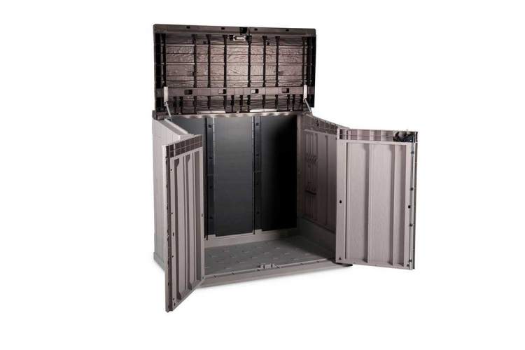 Ящик пластиковый TOOMAX Wood Style 842л СЕРЫЙ/КОРИЧНЕВЫЙ-4