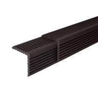 Уголок ДПК равнополочный 57*57*3000мм вельвет, венге