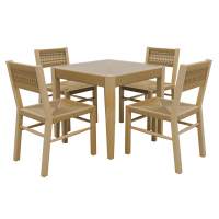 Комплект плетеной мебели MOKKA BALI обеденный на 4 персоны