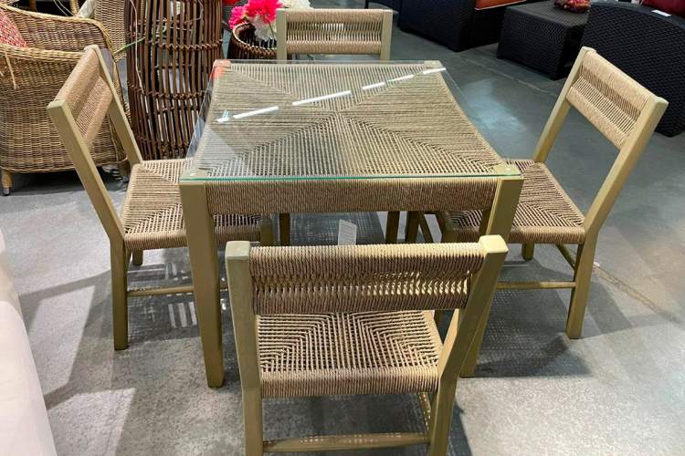 Комплект плетеной мебели MOKKA BALI обеденный на 4 персоны-2