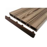 Заглушка для пустотелого широкого штакетника, коричневый