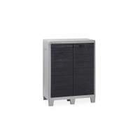 Уличная тумба TOOMAX 2х дверная глубокая WOODY'S XL (2 полки), антрацит