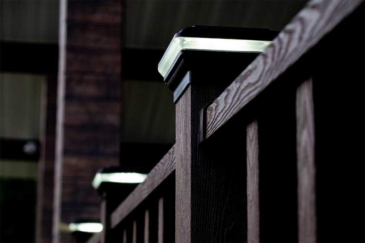 Крышка со светодиодами и юбка - комплект для столба NauticPrime (120х120)-4