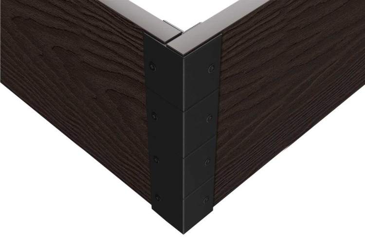 Шарнир Holzhof неповоротный (соединительный уголок) 90град. для грядочной доски 300х30мм-3