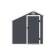 Сарай-дровница пластиковый Black Fox Modernist D 3,4м2
