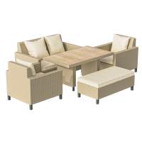 Комплект плетеной мебели MOKKA BELLA малый, соломенный