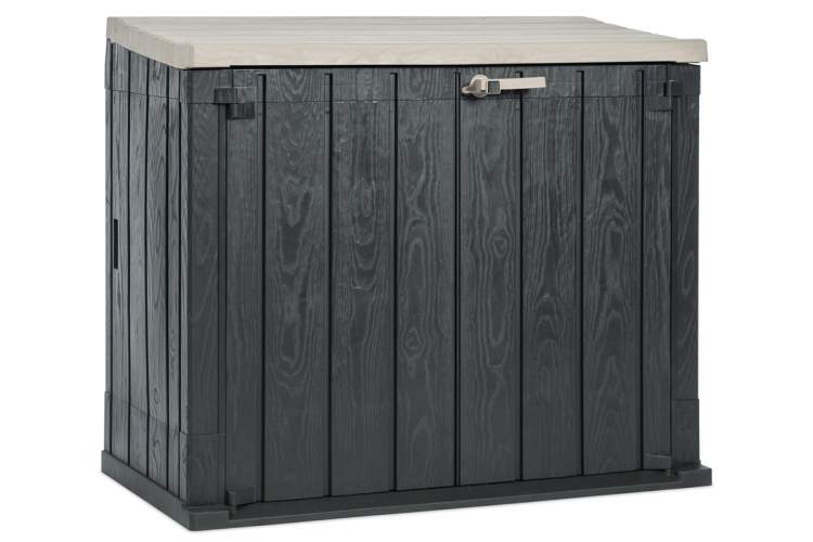 Ящик пластиковый TOOMAX Wood Style 842л АНТРАЦИТ/ТЁПЛО-СЕРЫЙ