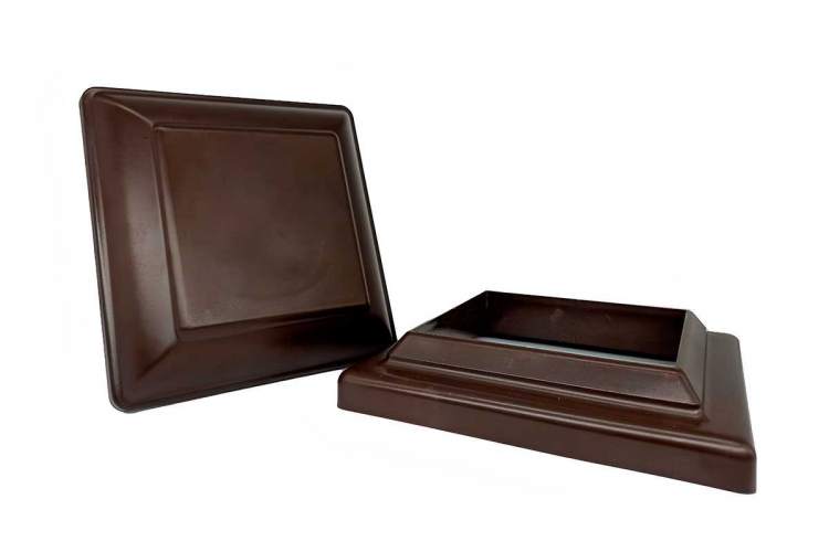 Крышка со светодиодами и юбка - комплект для столба NauticPrime (120х120)-2