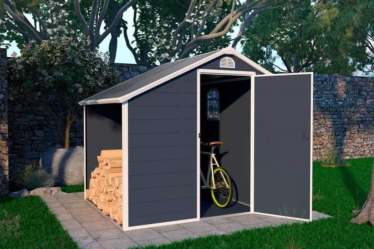 Сарай-дровница пластиковый Black Fox Modernist D 3,4м2-3