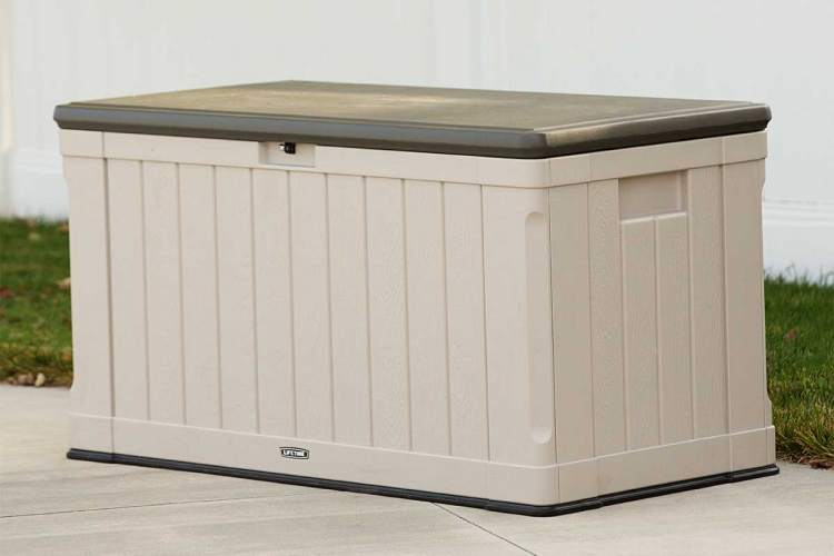 Сундук пластиковый Sand and Brown 439 л, бежево-коричневый-8