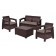 Комплект мебели Corfu Box Set, коричневый