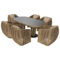 Комплект плетеной мебели МОККА MAJORCA, соломенный